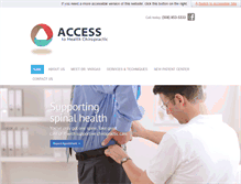 Tablet Screenshot of accesstohealthchiropractic.com